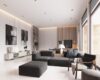 Minimalist home design with muted color and Scandinavian interior