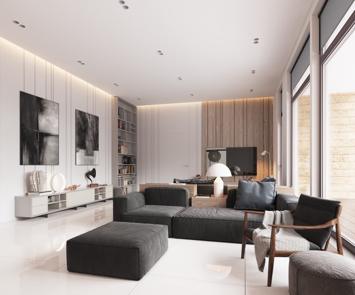 Minimalist home design with muted color and Scandinavian interior Minimalist home design with muted color and Scandinavian interior